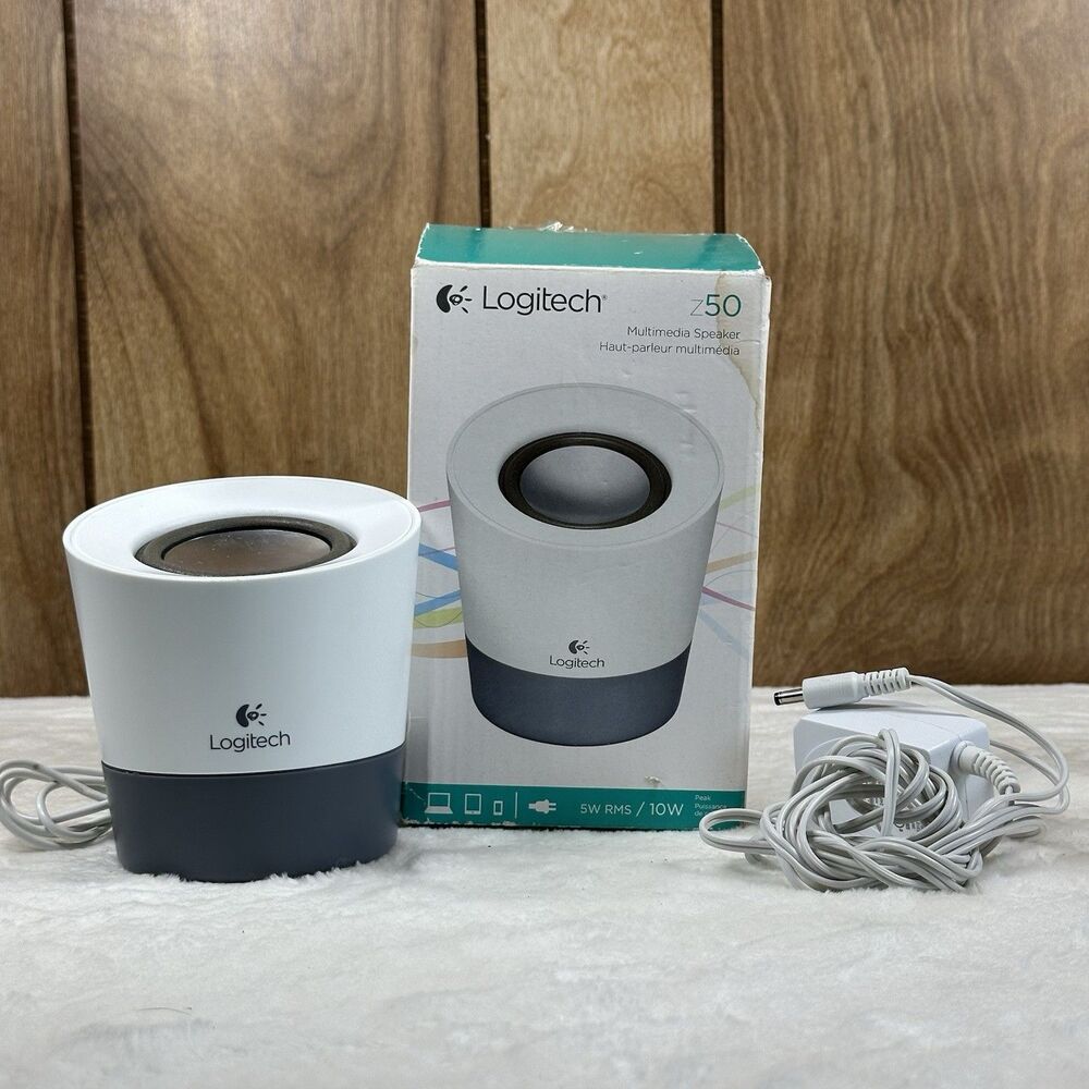 Logitech Z50 Portable Mini Speaker for Smartphone, Tablet & PC, AC Power & 3.5mm